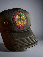 Load image into Gallery viewer, “Eye Rule the World” Trucker Hat - RareBloodedApparel
